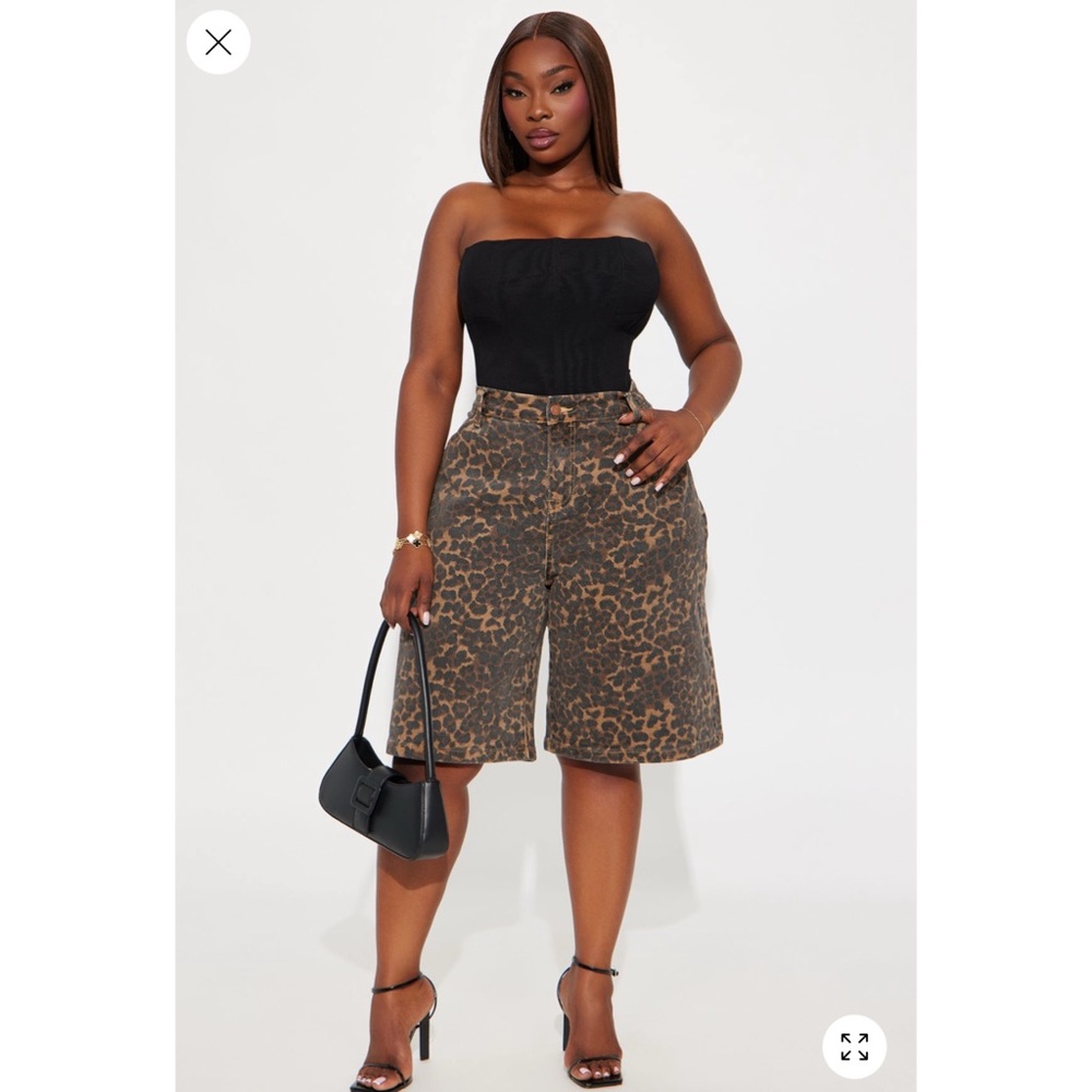 Leopard Print Jorts/Shorts